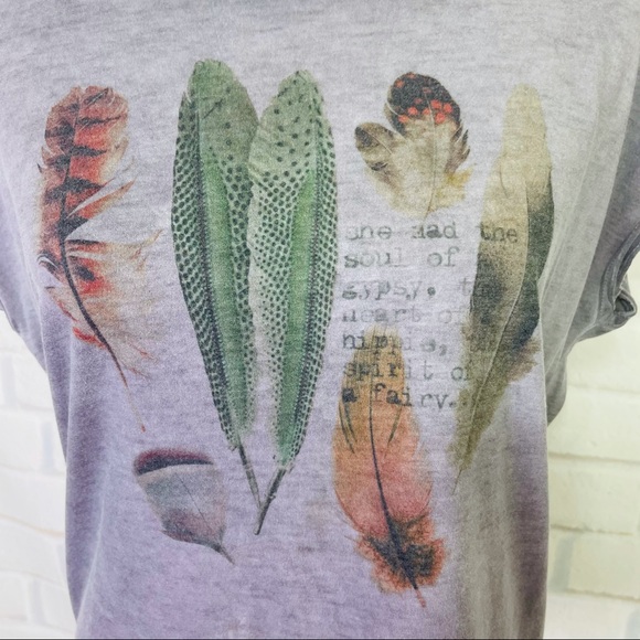 Dantelle Embroidered Open Back Gypsy Tee - Picture 4 of 6